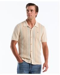 Original Penguin - Vertical Stripe Sweater Polo In Birch - Lyst