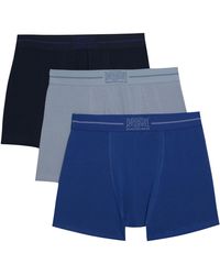 Original Penguin - 3 Pack Plain Underwear In Blue - Lyst
