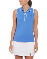 Original Penguin - Women's Veronica Sleeveless Golf Polo Shirt In Nebulas Blue - Lyst