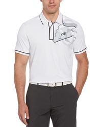 Original Penguin - Short Sleeve 80's Engineered Earl Golf Polo Shirt In Bright White - Lyst