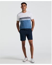Original Penguin - Technical Flat Front 8" Golf Shorts In Black Iris - Lyst