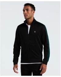 Original Penguin - Double Knit Track Jacket In True Black - Lyst
