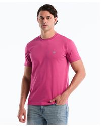 Original Penguin - Sticker Pete Logo T-shirt In Magenta Haze - Lyst