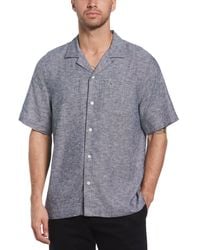 Original Penguin - Ecoverotm Camp Collar Linen Shirt - Lyst