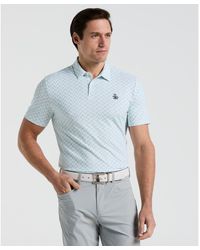 Original Penguin - All Over Lifesaver Print Golf Polo Shirt In Bright White - Lyst