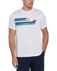 Original Penguin - 80s Stripe Tennis Graphic Tee - Lyst