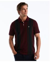 Original Penguin - Raised Ottoman Vertical Stripe Polo In Port Royale - Lyst