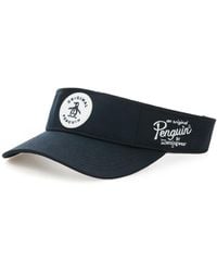 Original Penguin - Rubber Patch Golf Visor In Caviar - Lyst