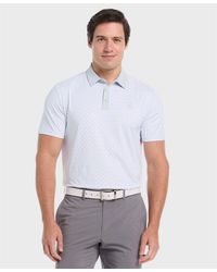 Original Penguin - Geo Colour Block Golf Polo In Bright White - Lyst