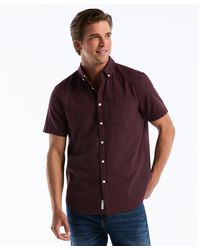 Original Penguin - Dobby Striped Short Sleeve Shirt In Port Royale - Lyst