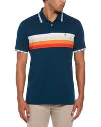 Original Penguin - Chest Stripe Polo - Lyst