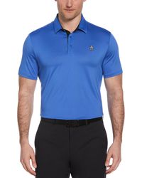 Original Penguin - Original Block Design Short Sleeve Golf Polo Shirt In Nebulas - Lyst