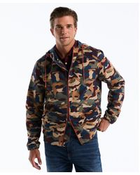 Original Penguin - Camo Print Windbreaker In Sargasso Sea - Lyst