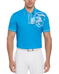 Original Penguin - Short Sleeve 80's Engineered Earl Golf Polo Shirt In Blue Jewel - Lyst