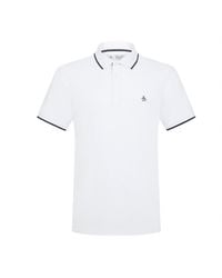 Original Penguin - Organic Cotton Pique Polo Shirt In Bright White - Lyst