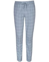 Original Penguin - Plaid Stretch Joggers In Bering Sea - Lyst