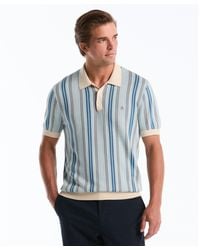 Original Penguin - Jacquard Vertical Stripe Sweater Polo In Birch - Lyst