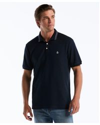 Original Penguin - Honeycomb Jacquard Tipped Polo In Dark Sapphire - Lyst