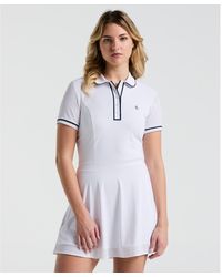 Original Penguin - Women's Veronica Short Sleeve Dress In Bright White - Lyst