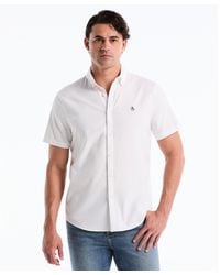 Original Penguin - Short Sleeve Oxford Shirt In Bright White - Lyst
