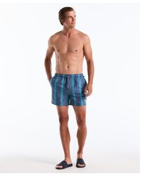 Original Penguin - Box Stripe Swim Shorts In Copen Blue - Lyst