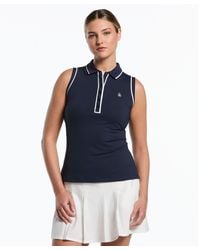 Original Penguin - Women's Veronica Sleeveless Golf Polo In Black Iris - Lyst