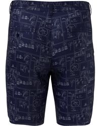 Original Penguin - Beach Club Printed Golf Shorts In Black Iris - Lyst