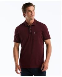 Original Penguin - Earl Pique Polo In Port Royale - Lyst