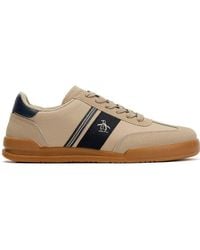 Original Penguin - Gaz Trainer In Beige/navy - Lyst