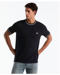 Original Penguin - Earl Mesh Pride T-shirt In Dark Sapphire - Lyst