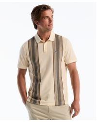 Original Penguin - Raised Ottoman Vertical Stripe Polo In Birch - Lyst