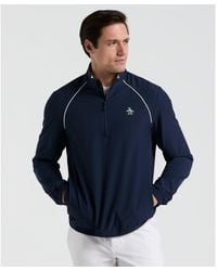 Original Penguin - 1/4 Zip Tennis Jacket In Black Iris - Lyst