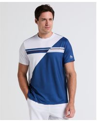 Original Penguin - Colourblock Performance Tennis T-shirt In True Navy - Lyst