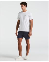 Original Penguin - 6" Linen Blend Shorts In Sargasso Sea - Lyst
