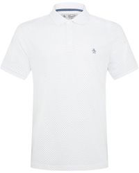 Original Penguin - Dobby Printed Short Sleeve Polo Shirt - Lyst