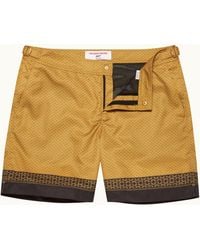 Orlebar Brown - Mid-Length Jacquard Bullion '007' Swim Shorts - Lyst