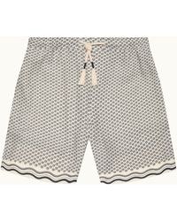 Orlebar Brown - Luxury Printed Linen Shorts - Lyst
