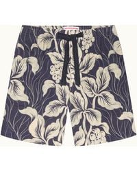 Orlebar Brown - Relaxed Fit Linen Shorts With Exclusive Petralis Print - Lyst