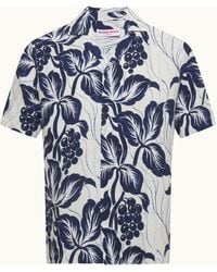 Orlebar Brown - Relaxed Fit Short-Sleeve 100% Linen Resort Shirt - Lyst