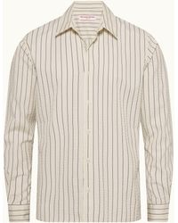 Orlebar Brown - Seersucker Stripe Shirt - Lyst