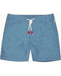 Orlebar Brown - Mid-Length Geometric Print Ripstop Drawcord Swim Shorts - Lyst