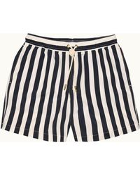 Orlebar Brown - Dark Stripe Designer Swim Shorts - Lyst