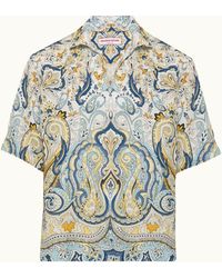Orlebar Brown - Multi Printed Linen Overhead Shirt - Lyst