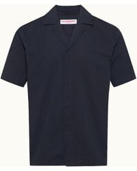 Orlebar Brown - Relaxed Fit Short-Sleeve Seersucker Resort Shirt - Lyst