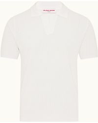 Orlebar Brown - Classic Luxe Mesh Stitch Polo Shirt - Lyst