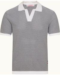 Orlebar Brown - Classic Fit Open Mesh Waffle Stitch Polo Shirt - Lyst