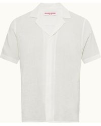 Orlebar Brown - Relaxed Fit Capri Collar Linen Shirt - Lyst
