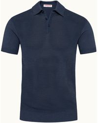 Orlebar Brown - Tailored Fit Knit Polo Shirt - Lyst