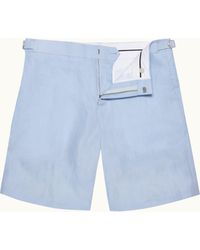 Orlebar Brown - Tailored Fit Smart Italian Linen Shorts - Lyst