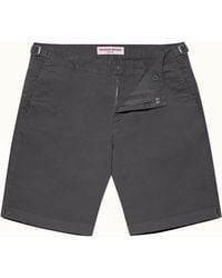 Orlebar Brown Storm Grey Longest-length Cotton Shorts